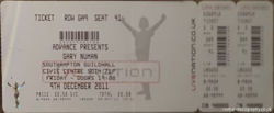 Southampton Ticket 2011